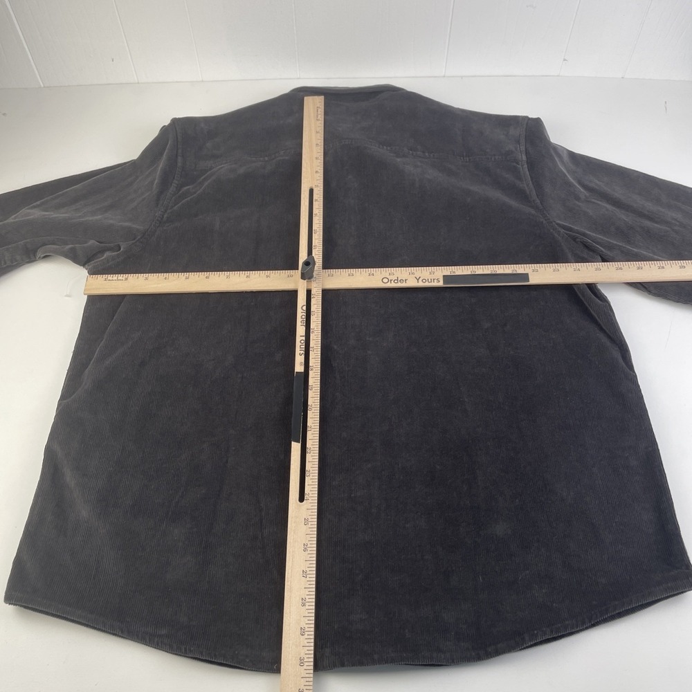 Arizona Jean Co. Men Corduroy Shirt XL Gray Long Sleeve Pocket - Picture 8 of 13
